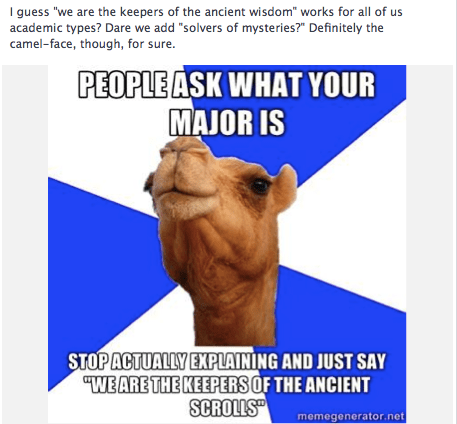 sceptical camel is sceptical