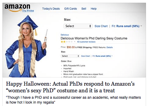 hot phd hallowe'en costume